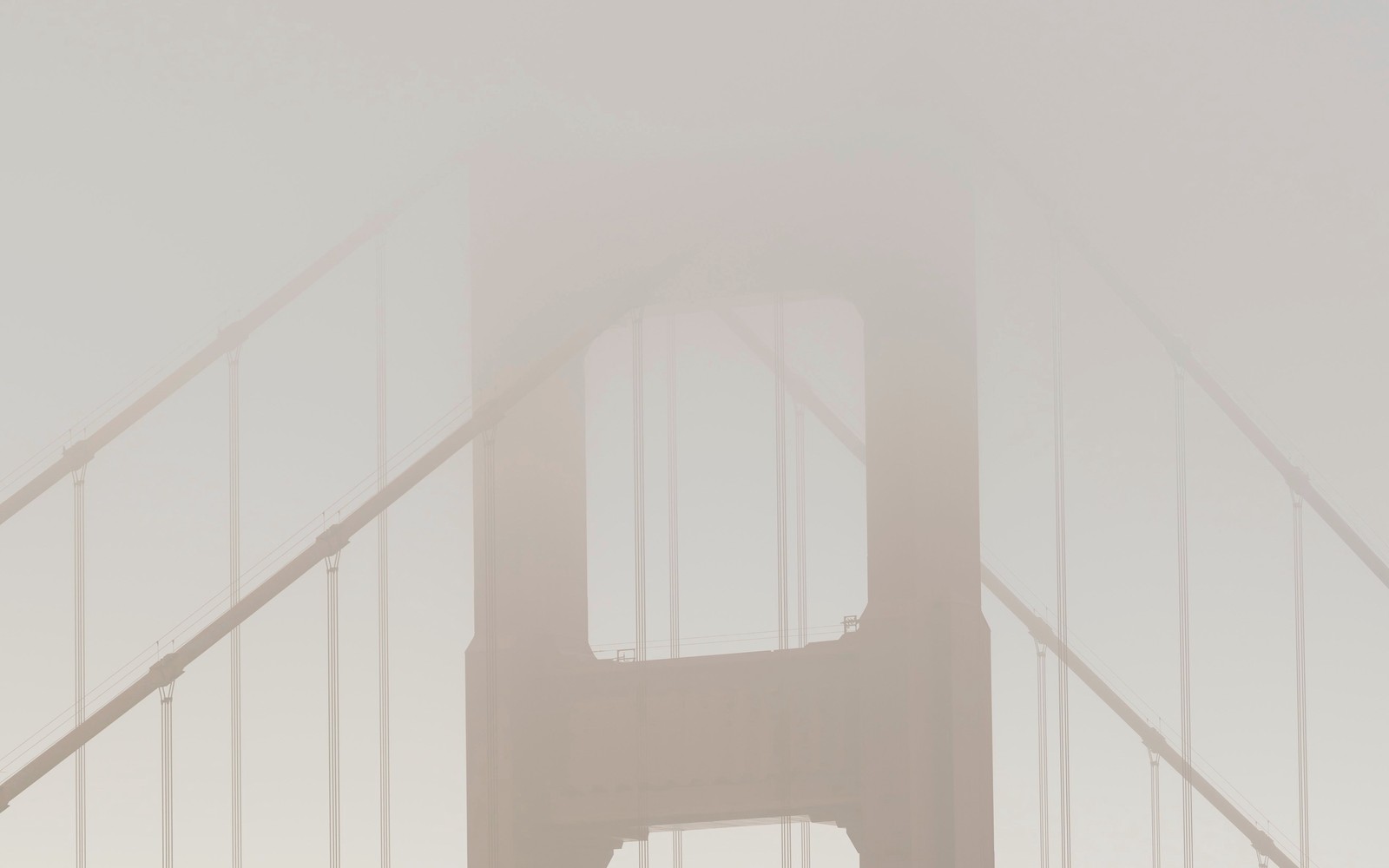 San Francisco fog and bridge